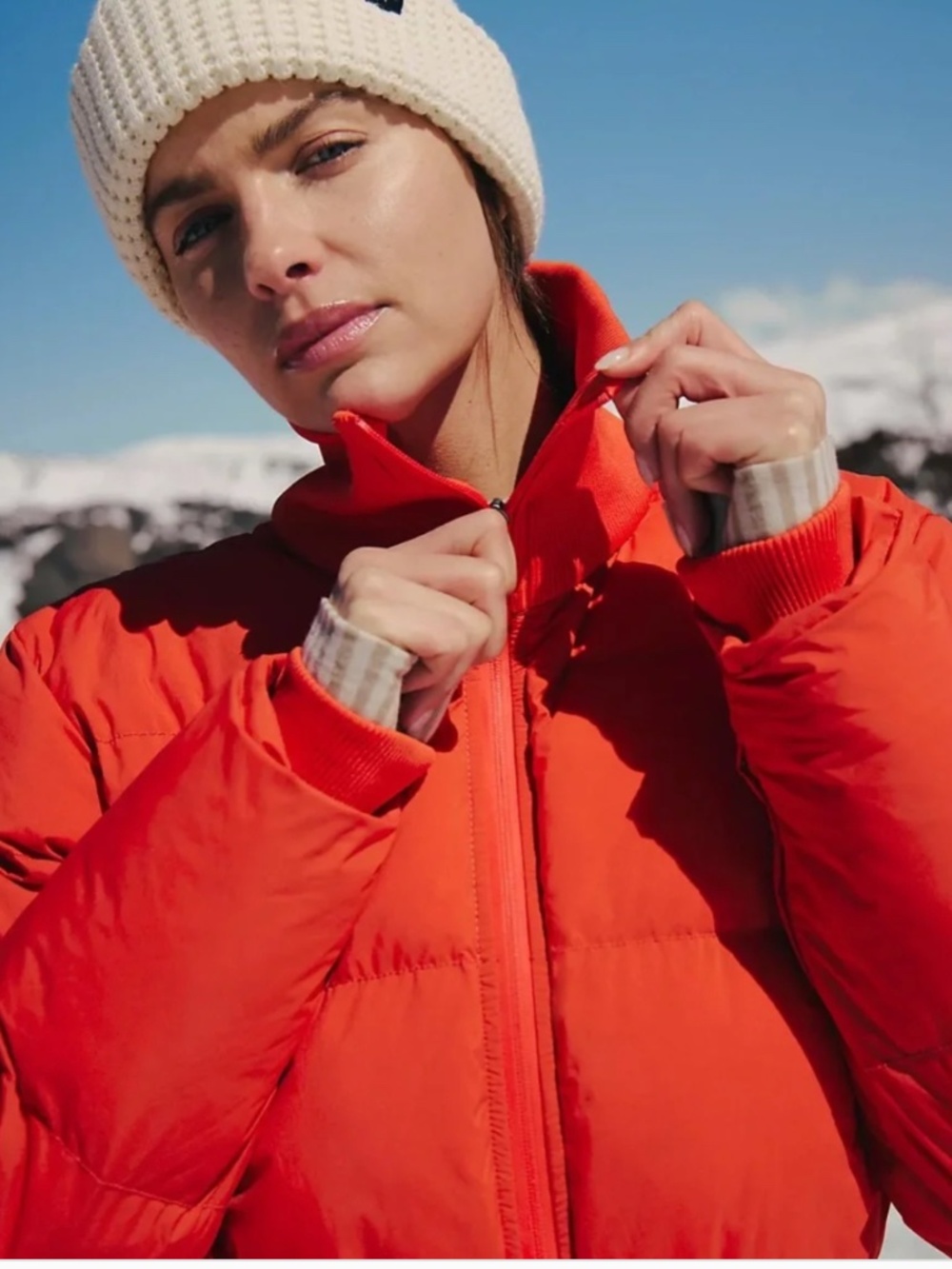 Free People FP Movement Small S downhill Diva ski suit orange - Picture 4 of 11